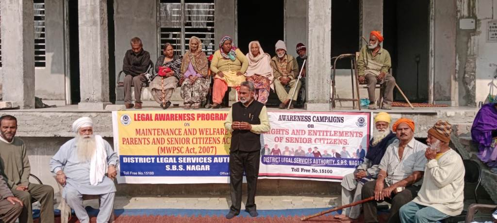 Care and Welfare of Parents and Senior Citizens by District Legal Services Authority